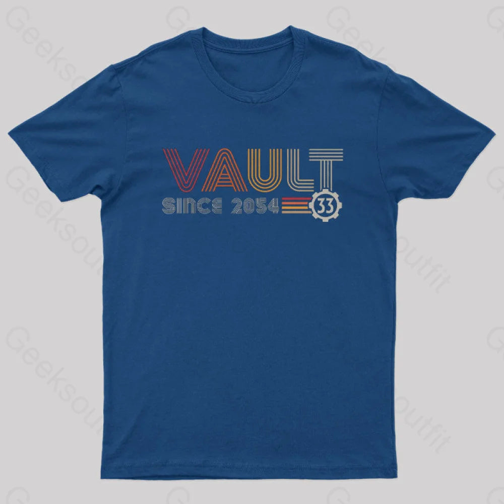 Vault Since 2054 Nerd T-Shirt Navy / S