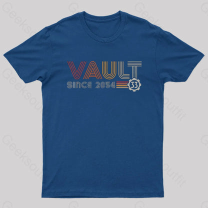 Vault Since 2054 Nerd T-Shirt Navy / S