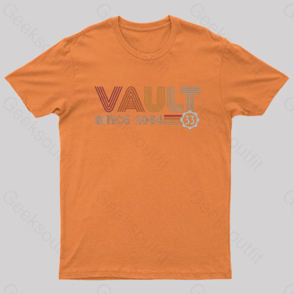 Vault Since 2054 Nerd T-Shirt Orange / S