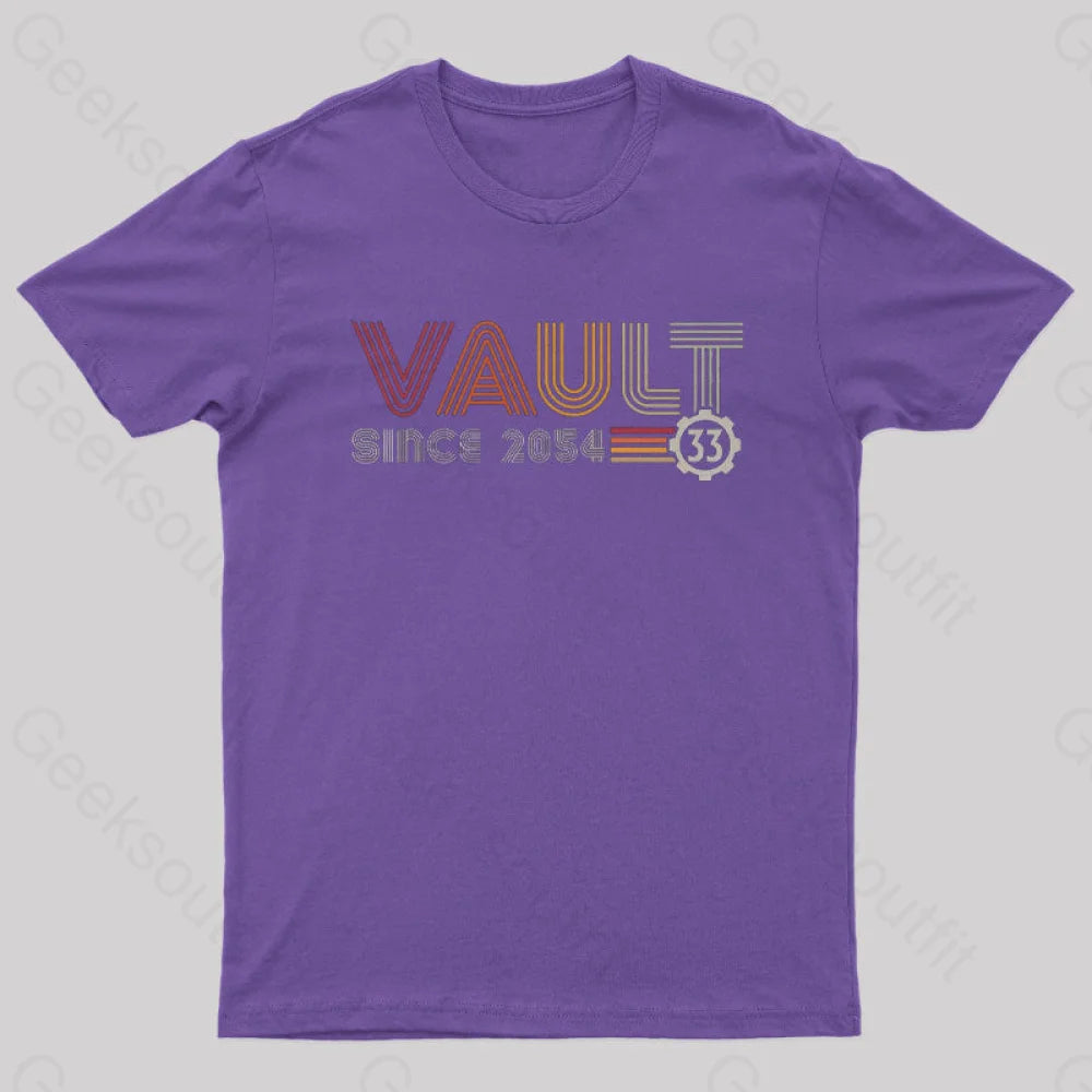 Vault Since 2054 Nerd T-Shirt Purple / S