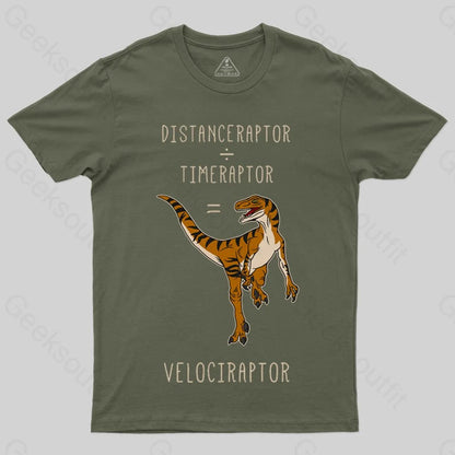 Velociraptor = Distanceraptor / Timeraptor T-shirt - Geeksoutfit