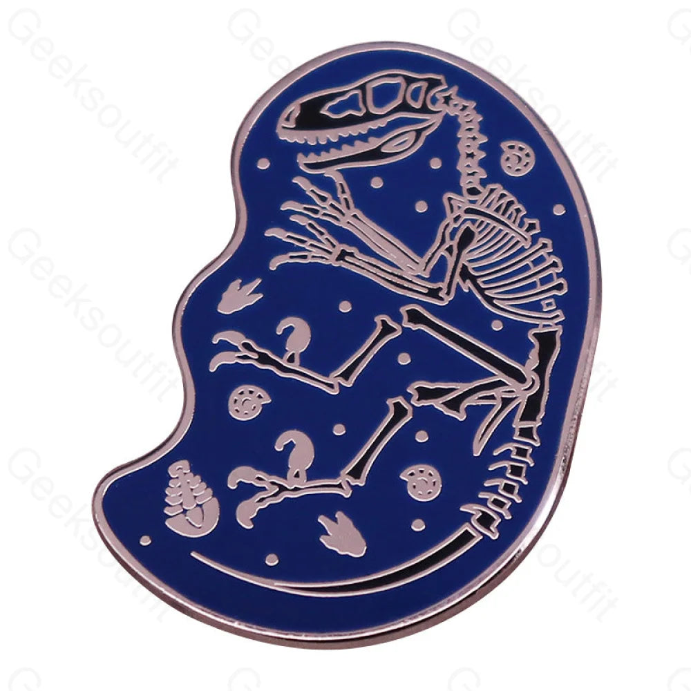 Velociraptor Skeleton Pins