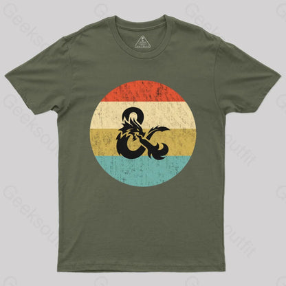 Vintage Dnd T-Shirt Army Green / S