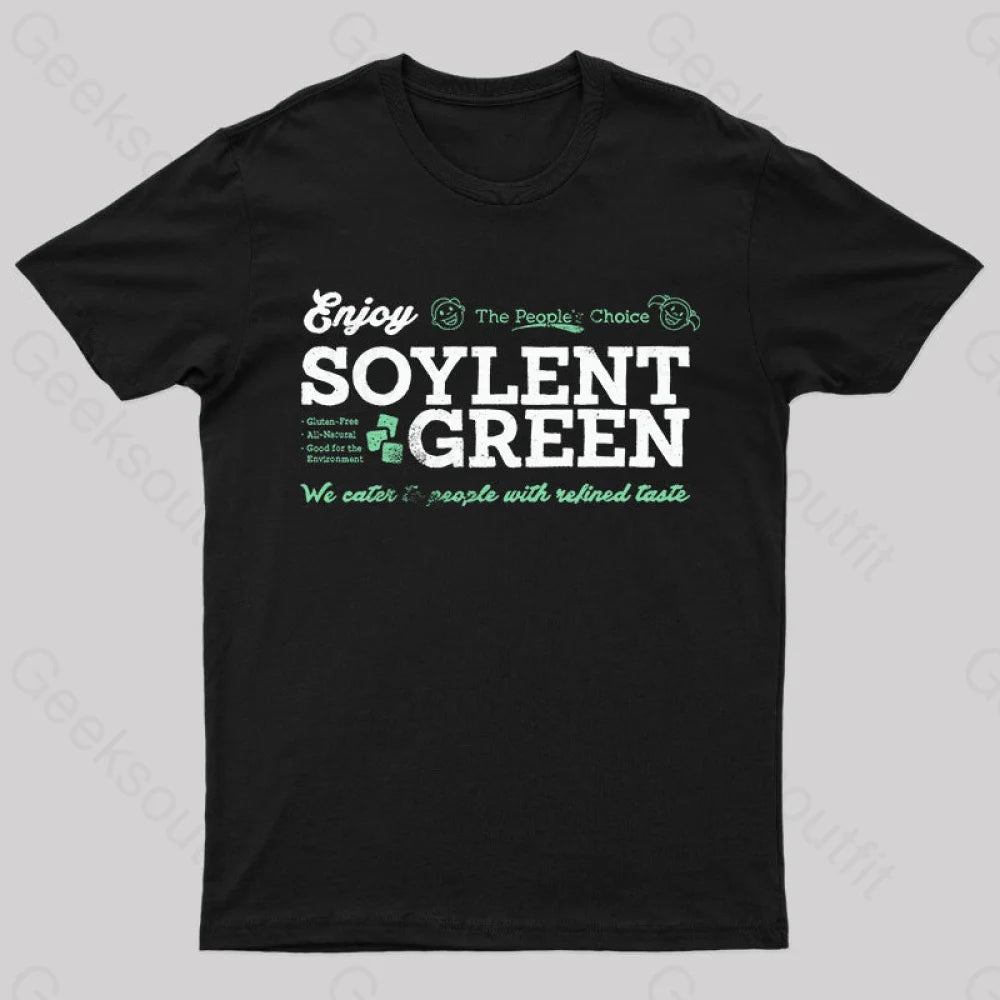 Vintage Enjoy Soylent Green T-Shirt Black / S