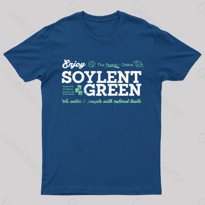 Vintage Enjoy Soylent Green T-Shirt Navy / S