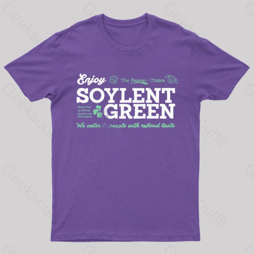 Vintage Enjoy Soylent Green T-Shirt Purple / S