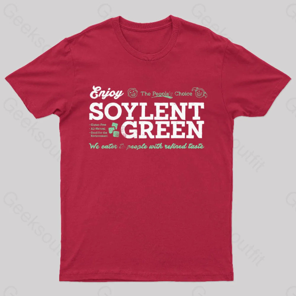 Vintage Enjoy Soylent Green T-Shirt Red / S