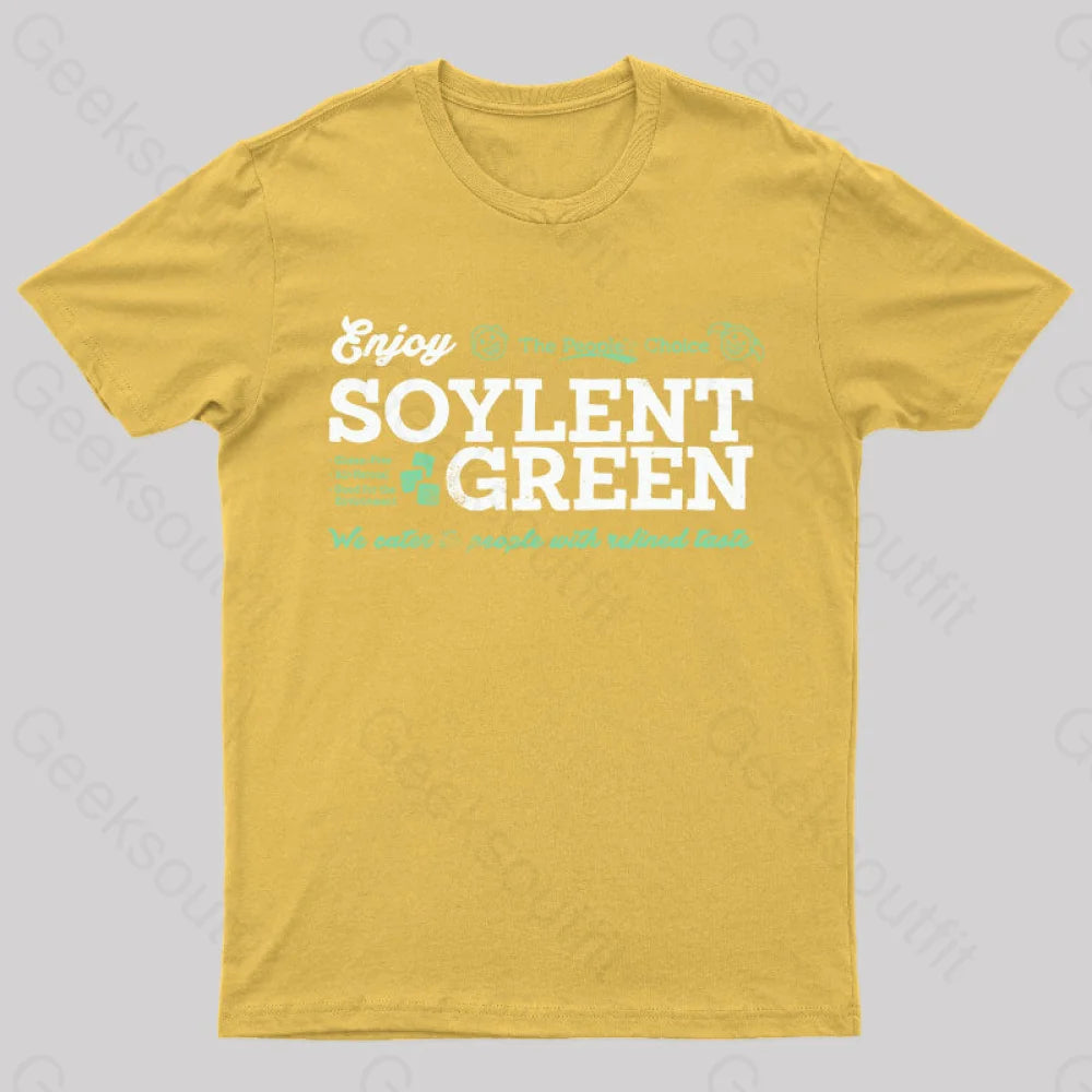 Vintage Enjoy Soylent Green T-Shirt Yellow / S