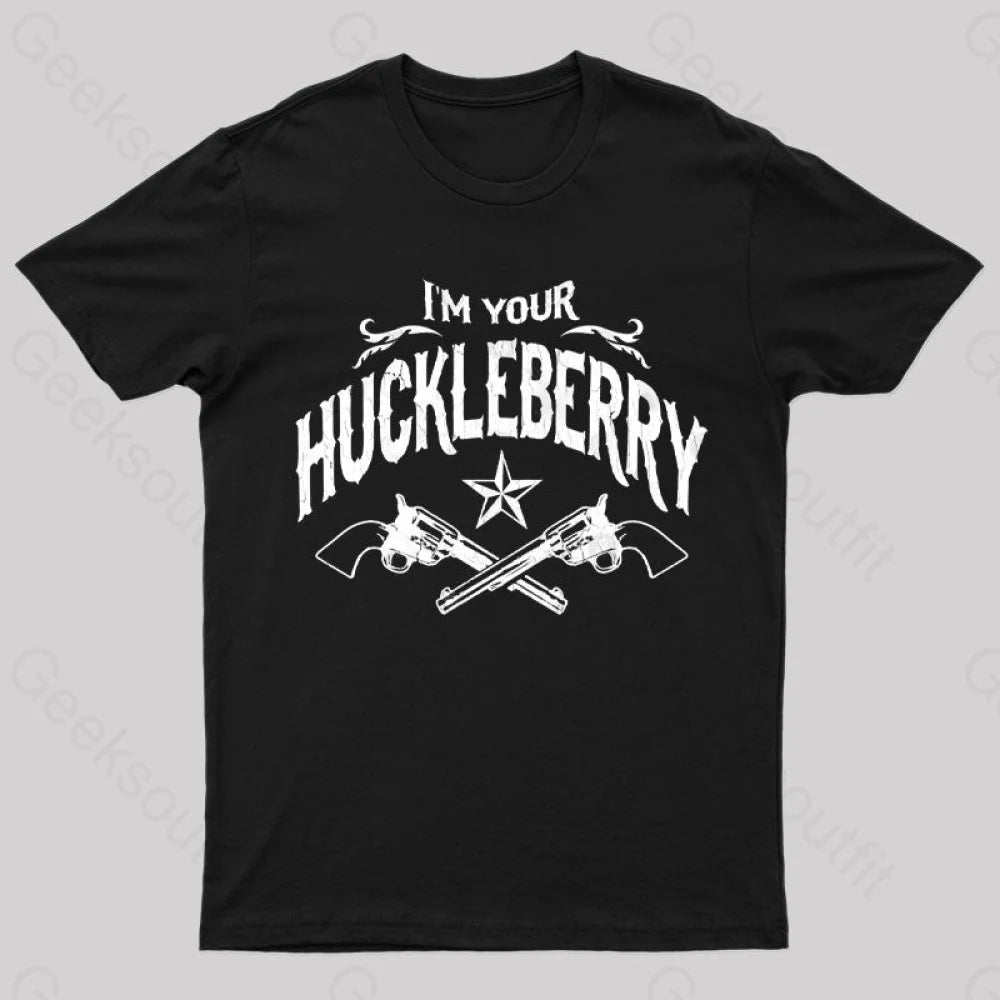 Vintage I’m Your Huckleberry T-Shirt Black / S