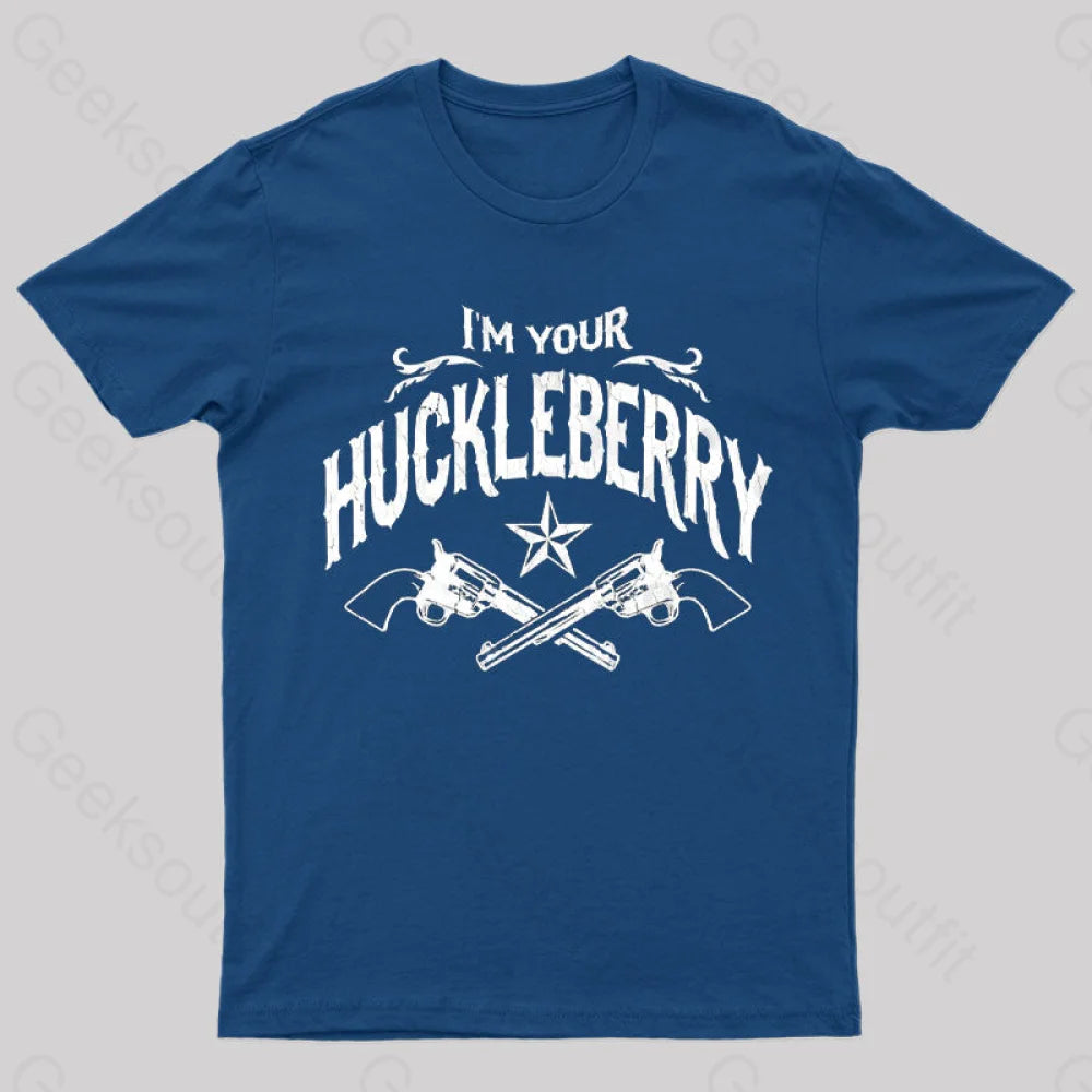 Vintage I’m Your Huckleberry T-Shirt Navy / S