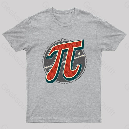 Vintage Pi Geek T-Shirt Grey / S