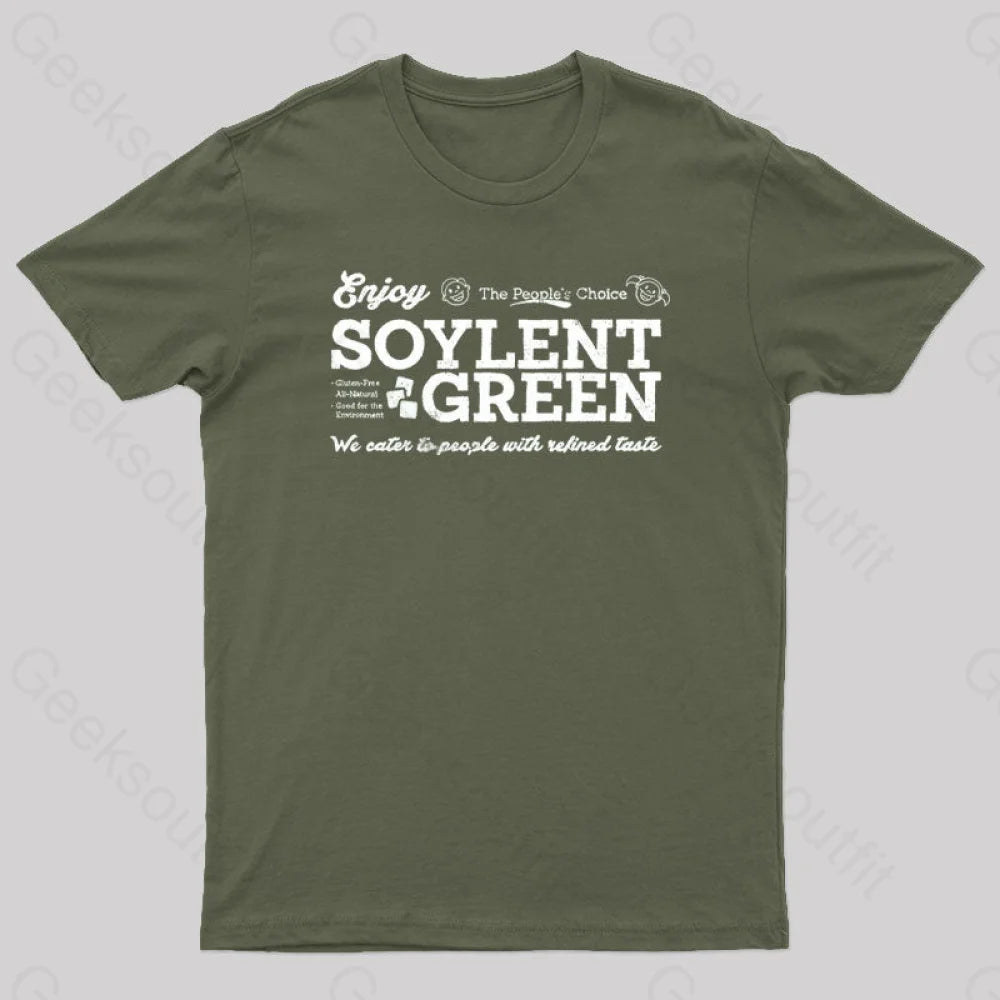 Vintage Soylent Green Geek T-Shirt Army / S