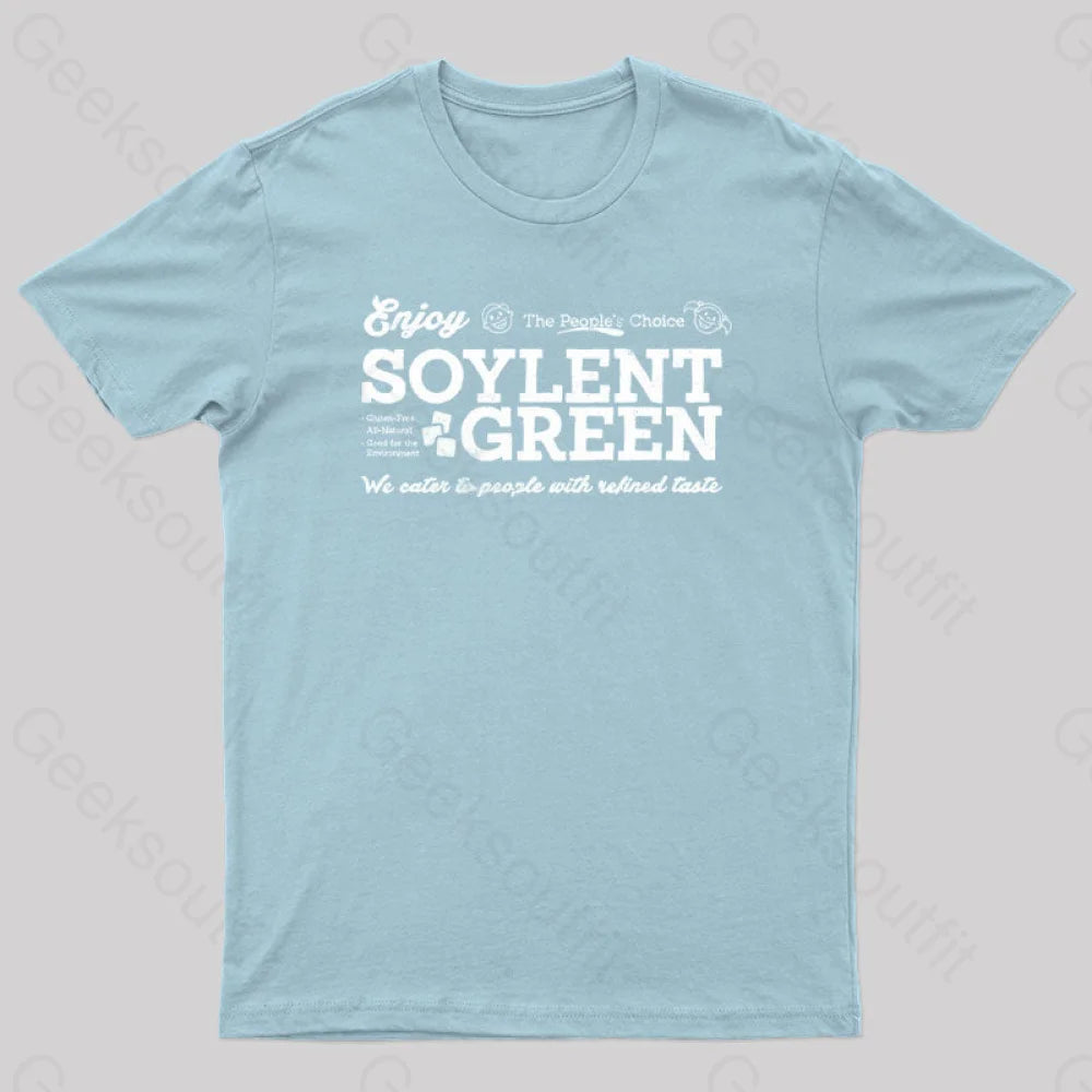 Vintage Soylent Green Geek T-Shirt Light Blue / S