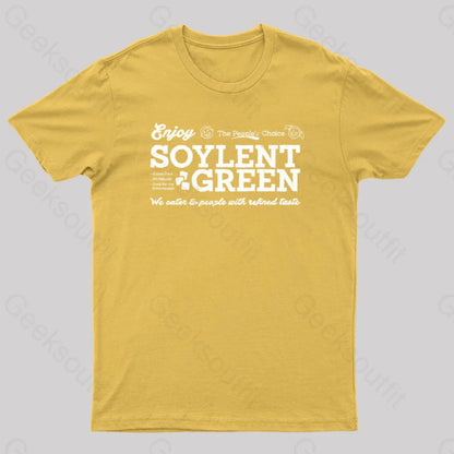 Vintage Soylent Green Geek T-Shirt Yellow / S