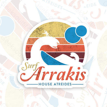 Visit Arrakis Geek Sticker 6Cm