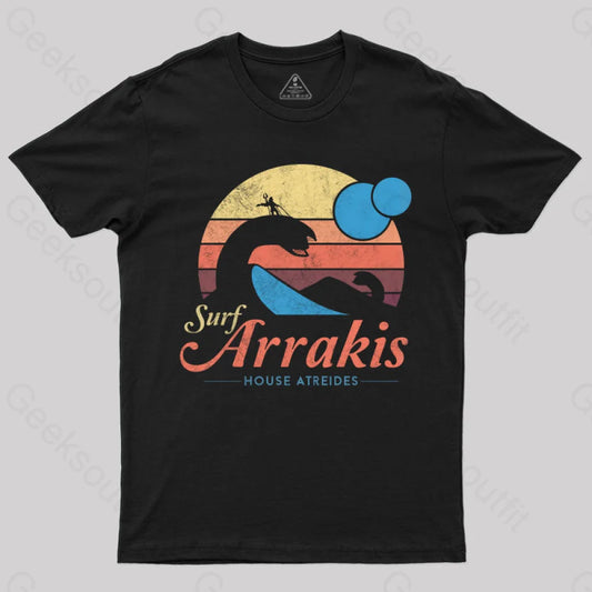 Visit Arrakis Nerd T-Shirt Black / S