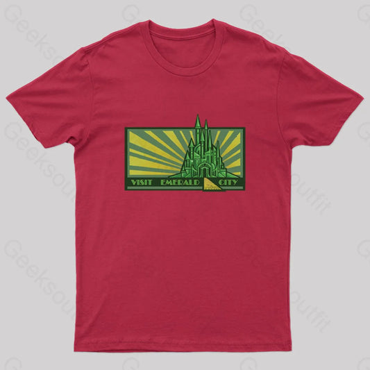 Visit Emerald City Geek T-Shirt Red / S