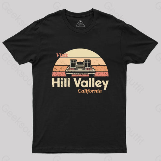 Visit Hill Valley T-Shirt Black / S