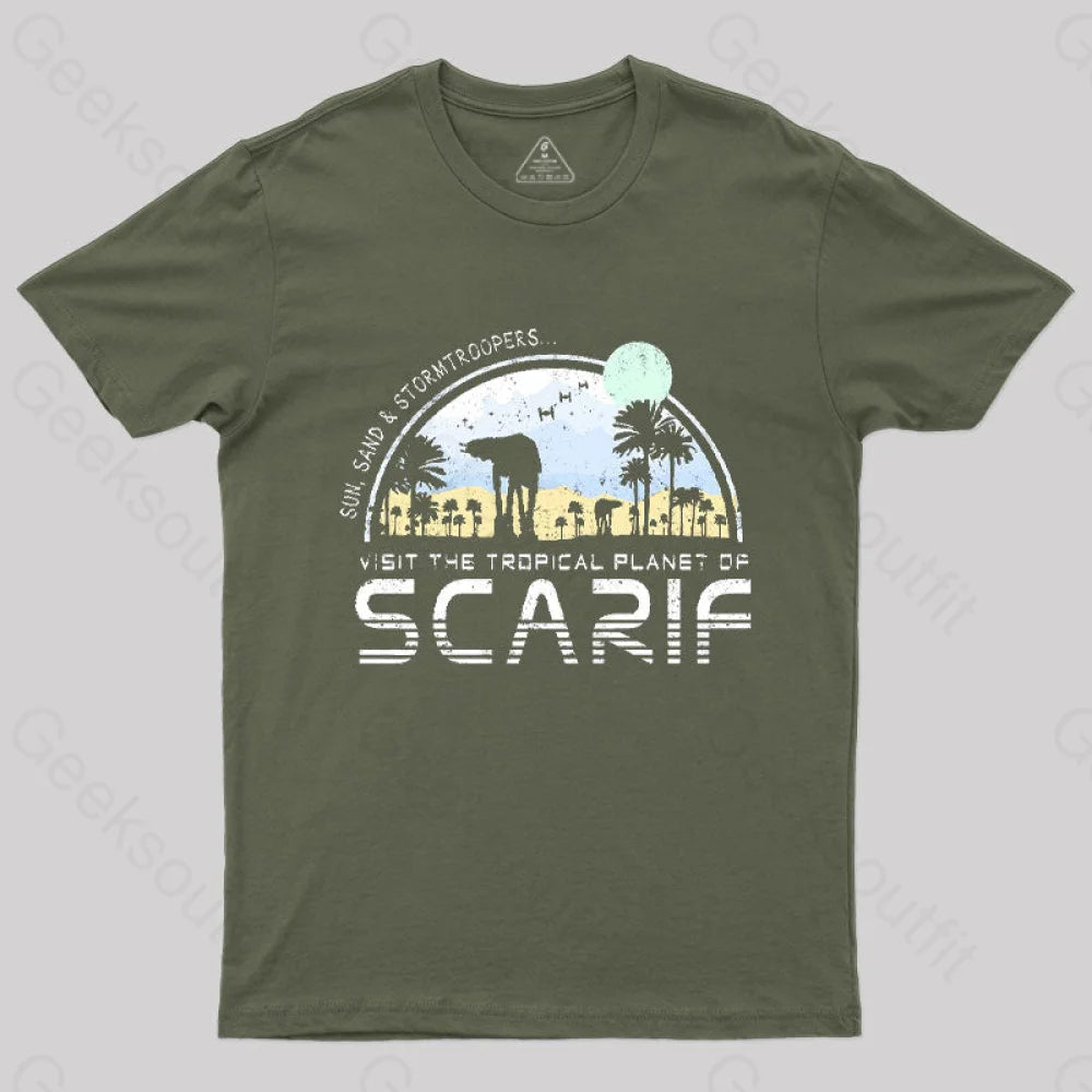 Visit Scarif T-Shirt Army Green / S