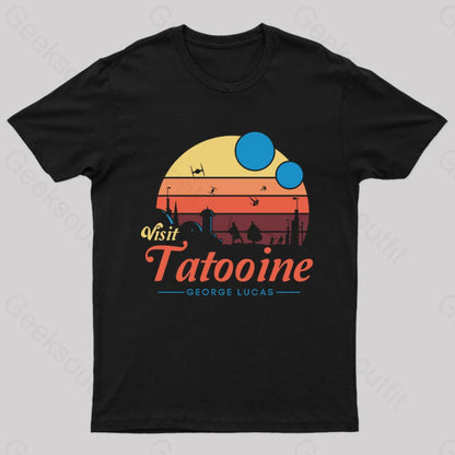 Visit Tatooine George Lucas Geek T-Shirt Black / S