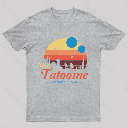 Visit Tatooine George Lucas Geek T-Shirt Grey / S