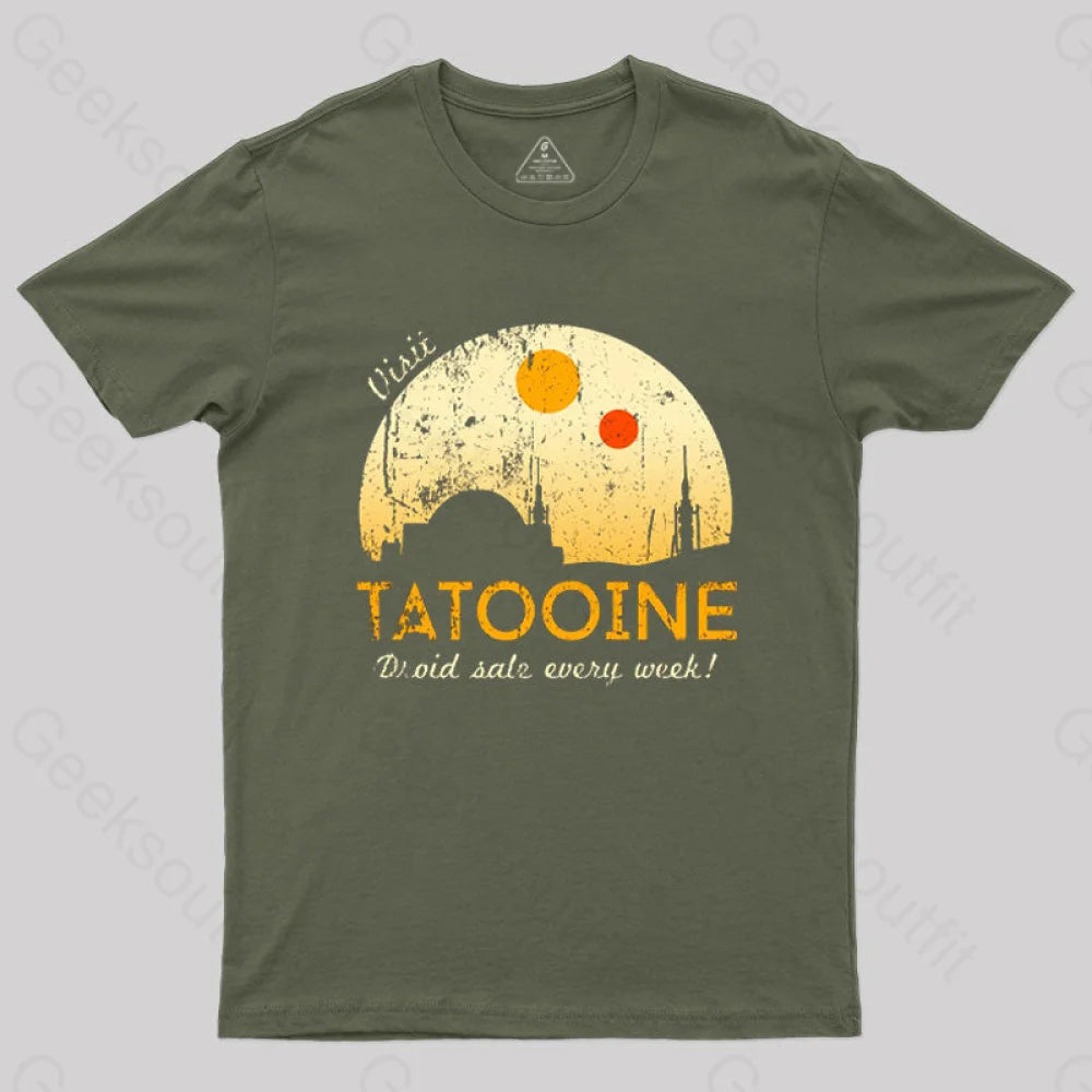 Visit Tatooine T-Shirt Army Green / S