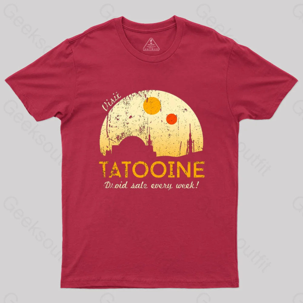 Visit Tatooine T-Shirt Red / S