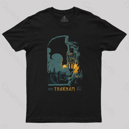 Visit Yharnam Nerd T-Shirt Black / S