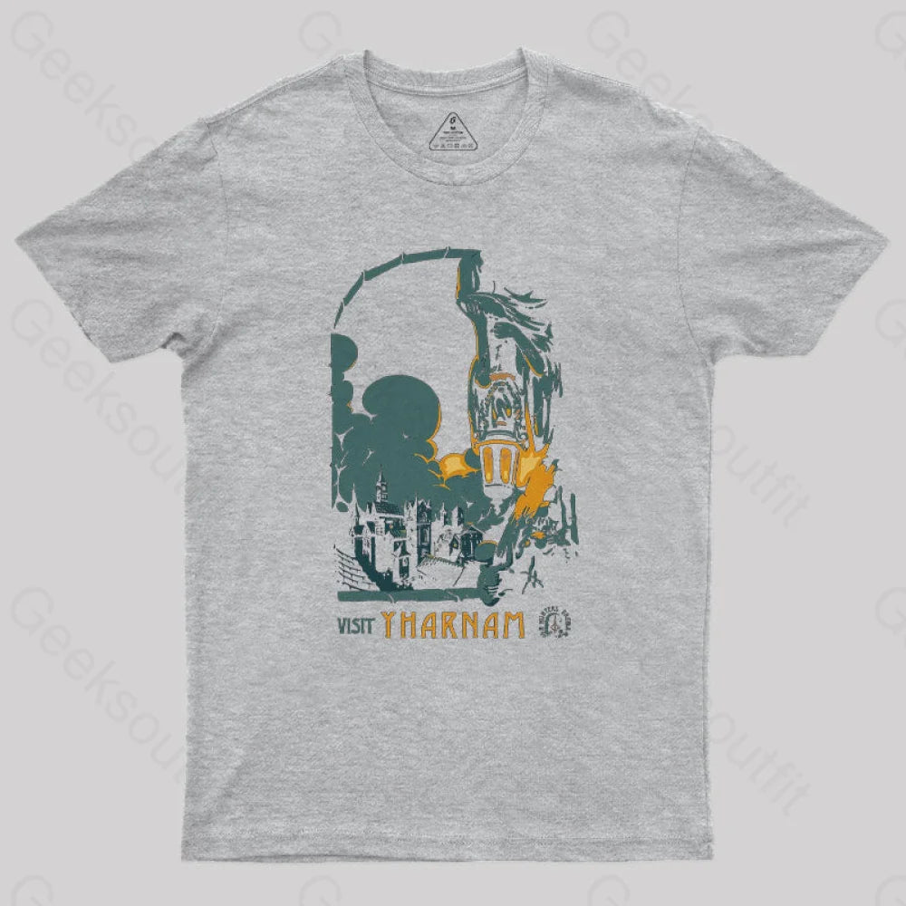 Visit Yharnam Nerd T-Shirt Grey / S