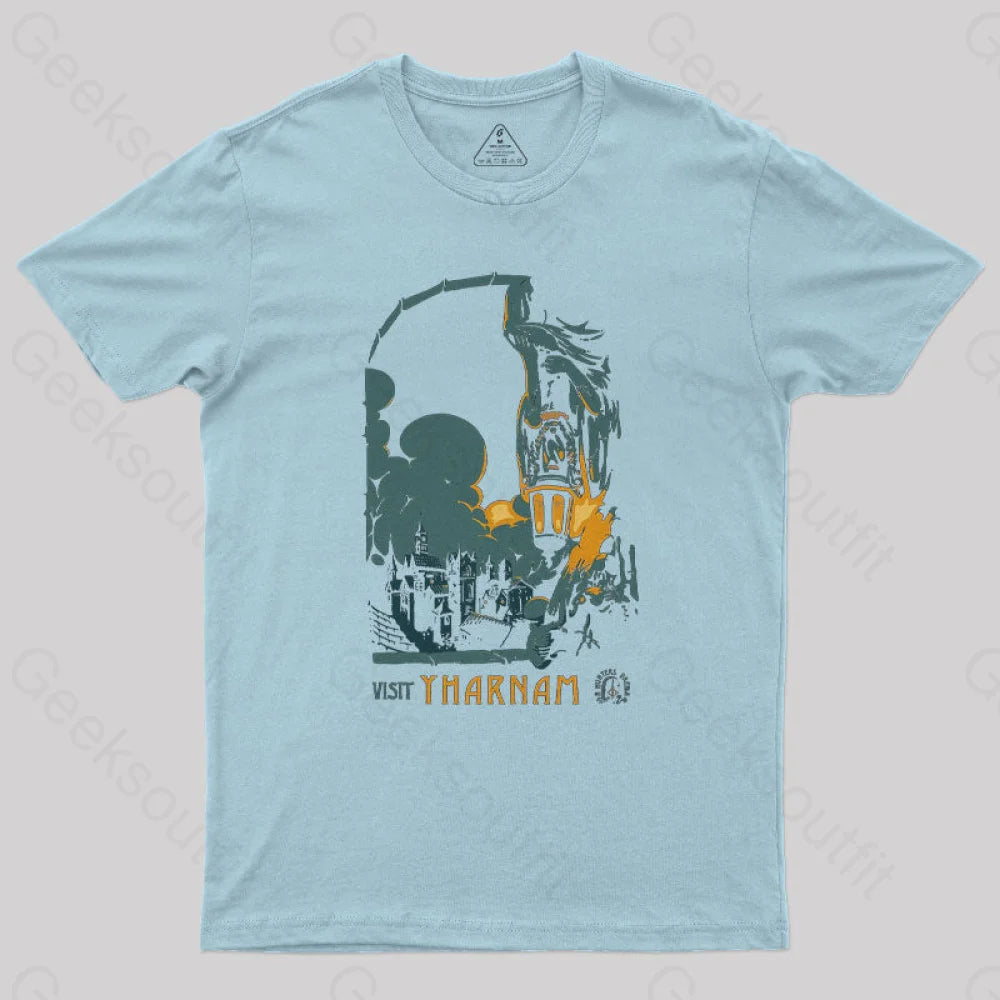 Visit Yharnam Nerd T-Shirt Light Blue / S