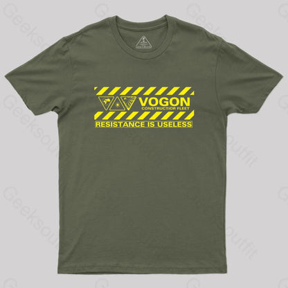 Vogon Constructior Fleet T-Shirt Army Green / S