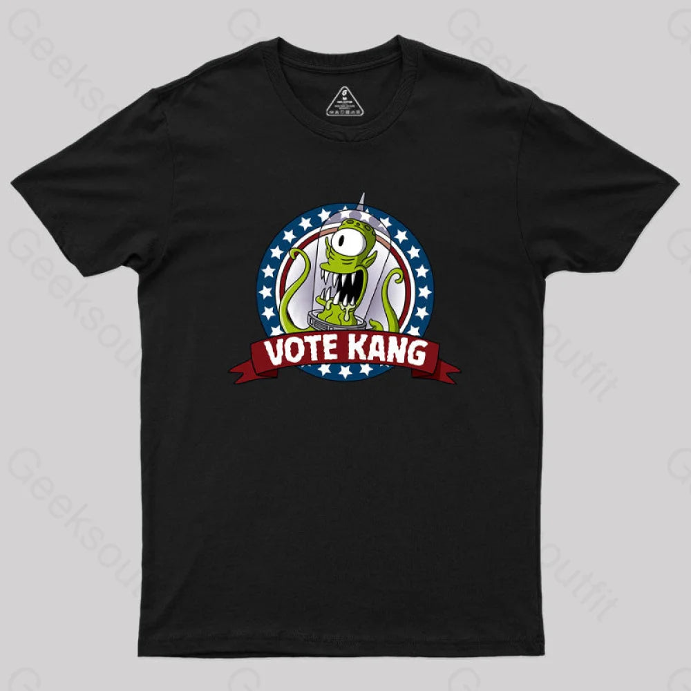 Vote Kang Geek T-Shirt Black / S