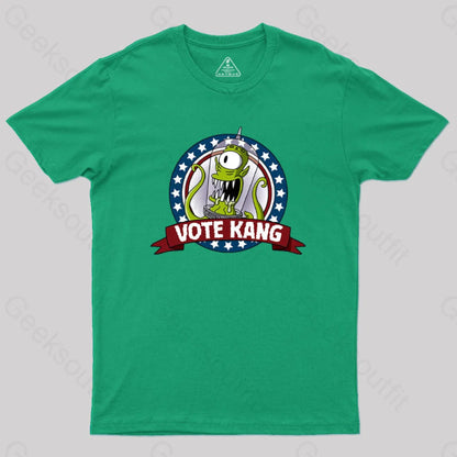 Vote Kang Geek T-Shirt Green / S