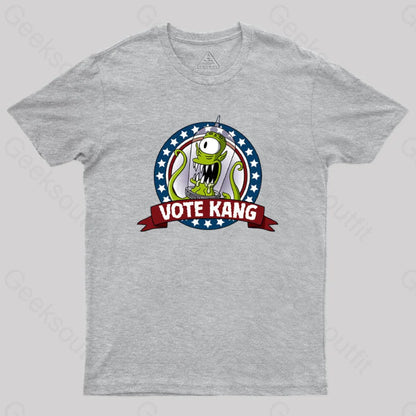 Vote Kang Geek T-Shirt Grey / S