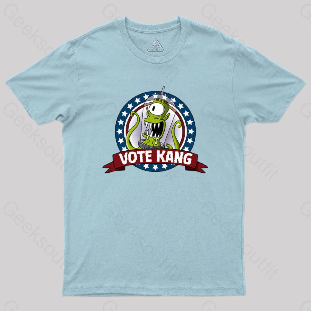 Vote Kang Geek T-Shirt Light Blue / S