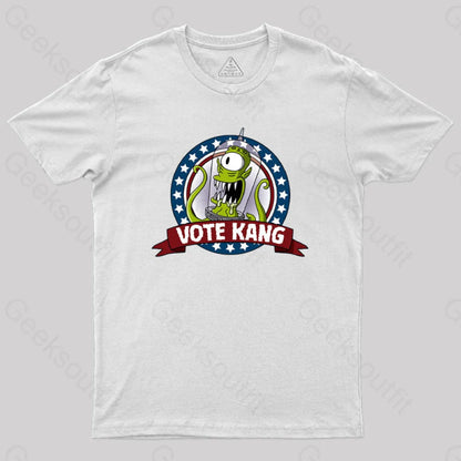 Vote Kang Geek T-Shirt White / S