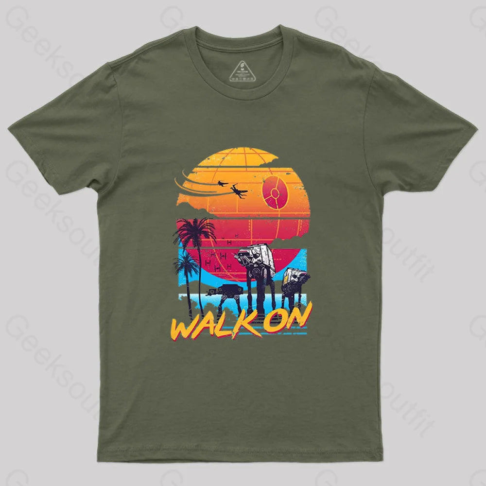 Walk On T-Shirt Army Green / S