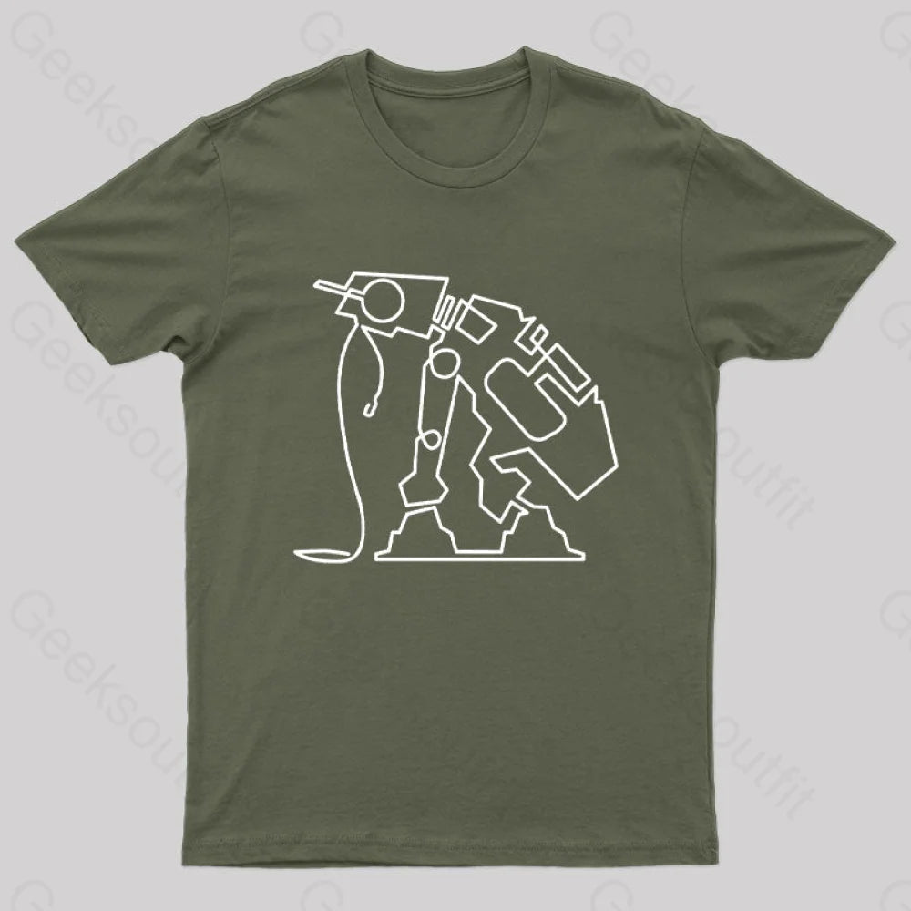 Walker Geek T-Shirt Army Green / S