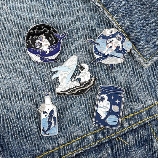 Wandering In Space Enamel Pins - Geeksoutfit