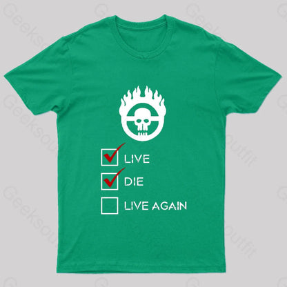 War Boy Check List Nerd T-Shirt Green / S