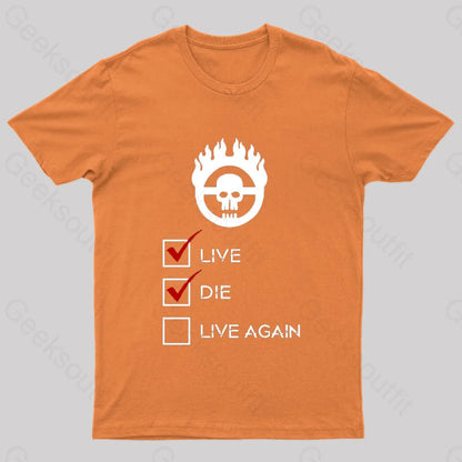 War Boy Check List Nerd T-Shirt Orange / S