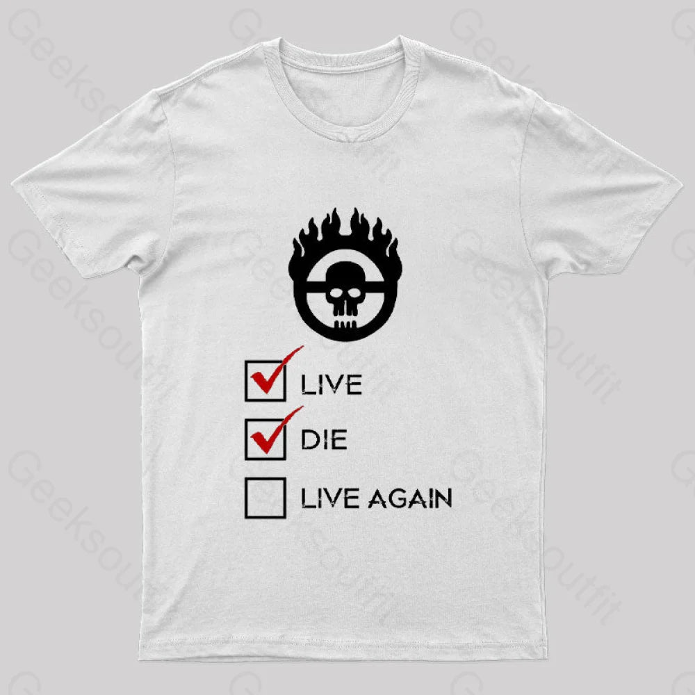 War Boy Check List Nerd T-Shirt White / S