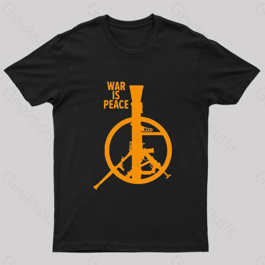 War Is Peace Nerd T-Shirt Black / S