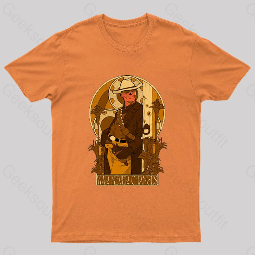 War Never Changes Nerd T-Shirt Orange / S