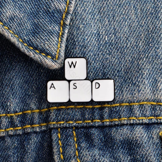 WASD Enamel Pins - Geeksoutfit