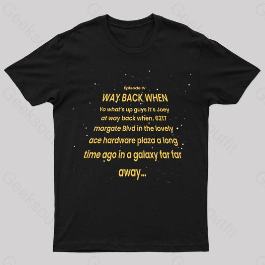 Way Back Crawl Geek T-Shirt Black / S