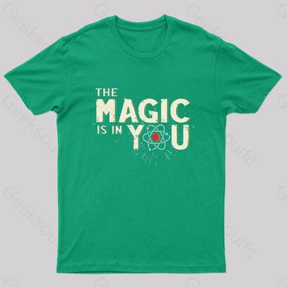 We Are Made Of Science Nerd T-Shirt Green / S