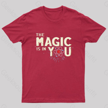 We Are Made Of Science Nerd T-Shirt Red / S