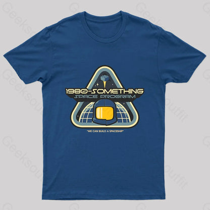 We Can Build A Spaceship Nerd T-Shirt Navy / S