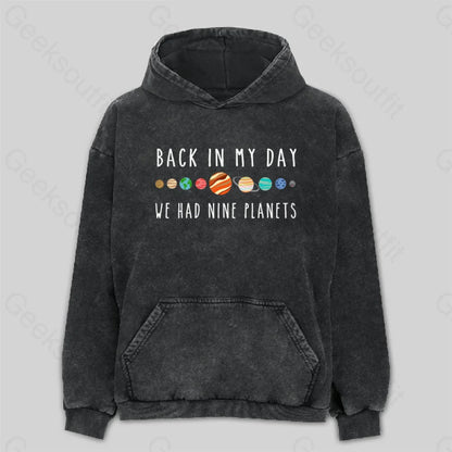 We Had Nine Planets Washed Hoodie M